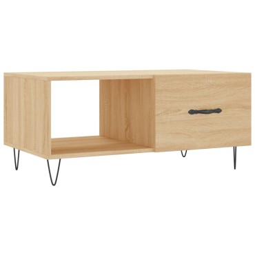 vidaXL Τραπεζάκι Σαλονιού Sonoma Δρυς 90x50x40cm Επεξεργασμένο Ξύλο 1 τεμ.