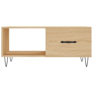 vidaXL Τραπεζάκι Σαλονιού Sonoma Δρυς 90x50x40cm Επεξεργασμένο Ξύλο 1 τεμ.