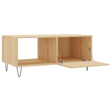 vidaXL Τραπεζάκι Σαλονιού Sonoma Δρυς 90x50x40cm Επεξεργασμένο Ξύλο 1 τεμ.