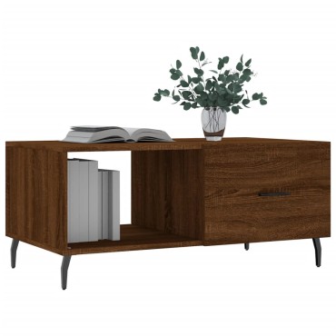 vidaXL Τραπεζάκι Σαλονιού Καφέ Δρυς 90x50x40cm Επεξεργασμένο Ξύλο 1 τεμ.