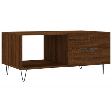 vidaXL Τραπεζάκι Σαλονιού Καφέ Δρυς 90x50x40cm Επεξεργασμένο Ξύλο 1 τεμ.