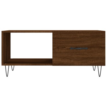 vidaXL Τραπεζάκι Σαλονιού Καφέ Δρυς 90x50x40cm Επεξεργασμένο Ξύλο 1 τεμ.