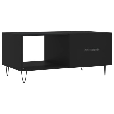 vidaXL Τραπεζάκι Σαλονιού Μαύρο 90x50x40cm Επεξεργασμένο Ξύλο 1 τεμ.