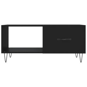 vidaXL Τραπεζάκι Σαλονιού Μαύρο 90x50x40cm Επεξεργασμένο Ξύλο 1 τεμ.