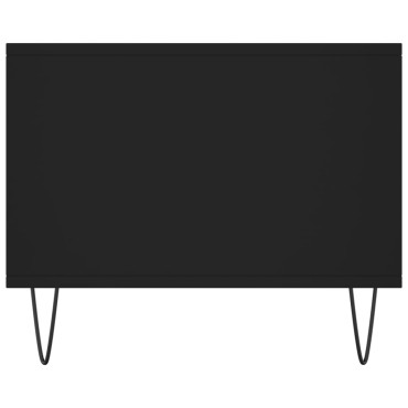 vidaXL Τραπεζάκι Σαλονιού Μαύρο 90x50x40cm Επεξεργασμένο Ξύλο 1 τεμ.