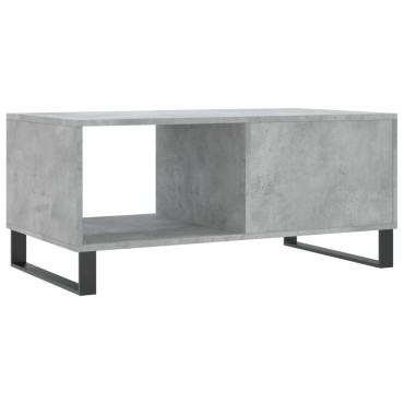 vidaXL Τραπεζάκι Σαλονιού Γκρι Σκυρ. 90x50x40cm Επεξεργασμένο Ξύλο 1 τεμ.
