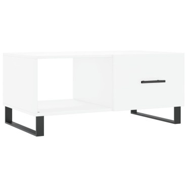 vidaXL Τραπεζάκι Σαλονιού Λευκό 90x50x40cm Επεξεργασμένο Ξύλο 1 τεμ.