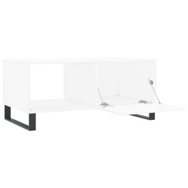 vidaXL Τραπεζάκι Σαλονιού Λευκό 90x50x40cm Επεξεργασμένο Ξύλο 1 τεμ.