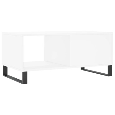vidaXL Τραπεζάκι Σαλονιού Λευκό 90x50x40cm Επεξεργασμένο Ξύλο 1 τεμ.