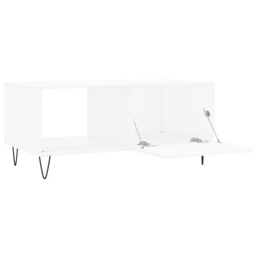 vidaXL Τραπεζάκι Σαλονιού Λευκό 90x50x40cm Επεξεργασμένο Ξύλο 1 τεμ.