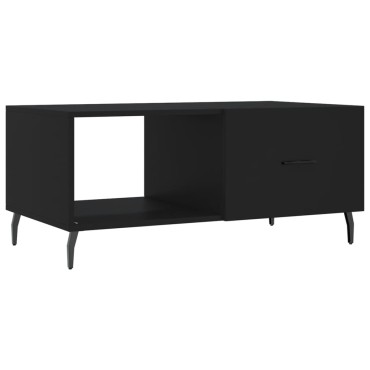 vidaXL Τραπεζάκι Σαλονιού Μαύρο 90x50x40cm Επεξεργασμένο Ξύλο 1 τεμ.
