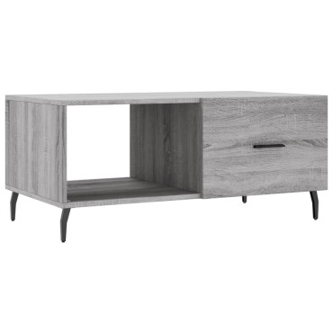 vidaXL Τραπεζάκι Σαλονιού Γκρι Sonoma 90x50x40cm Επεξεργασμένο Ξύλο 1 τεμ.