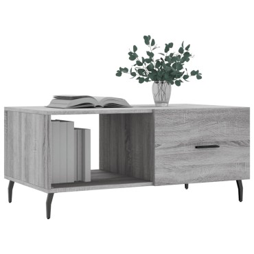 vidaXL Τραπεζάκι Σαλονιού Γκρι Sonoma 90x50x40cm Επεξεργασμένο Ξύλο 1 τεμ.