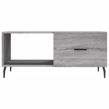 vidaXL Τραπεζάκι Σαλονιού Γκρι Sonoma 90x50x40cm Επεξεργασμένο Ξύλο 1 τεμ.