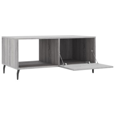 vidaXL Τραπεζάκι Σαλονιού Γκρι Sonoma 90x50x40cm Επεξεργασμένο Ξύλο 1 τεμ.