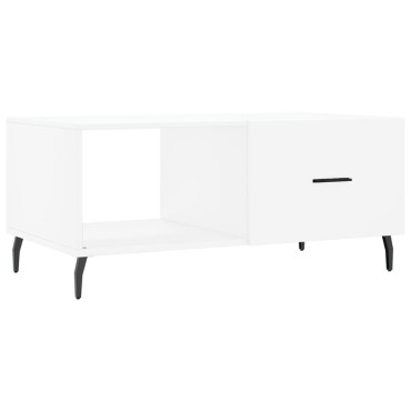 vidaXL Τραπεζάκι Σαλονιού Λευκό 90x50x40cm Επεξεργασμένο Ξύλο 1 τεμ.