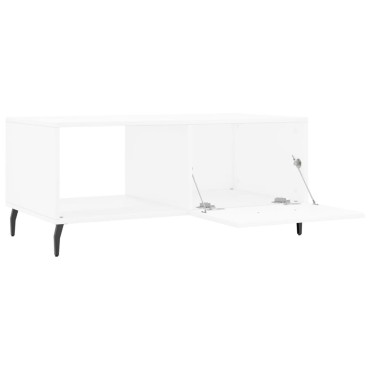 vidaXL Τραπεζάκι Σαλονιού Λευκό 90x50x40cm Επεξεργασμένο Ξύλο 1 τεμ.