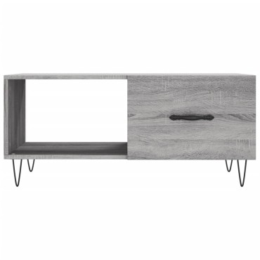 vidaXL Τραπεζάκι Σαλονιού Γκρι Sonoma 90x50x40cm Επεξεργασμένο Ξύλο 1 τεμ.