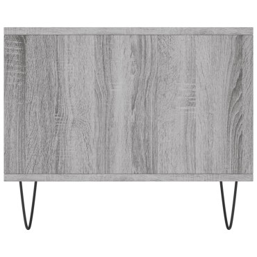 vidaXL Τραπεζάκι Σαλονιού Γκρι Sonoma 90x50x40cm Επεξεργασμένο Ξύλο 1 τεμ.