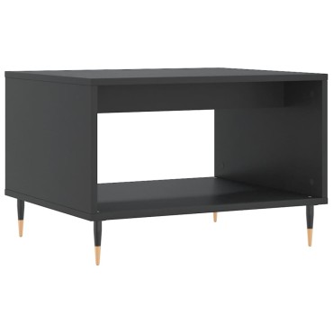 vidaXL Τραπεζάκι Σαλονιού Μαύρο 60x50x40cm από Επεξεργασμένο Ξύλο 1 τεμ.