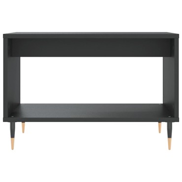 vidaXL Τραπεζάκι Σαλονιού Μαύρο 60x50x40cm από Επεξεργασμένο Ξύλο 1 τεμ.