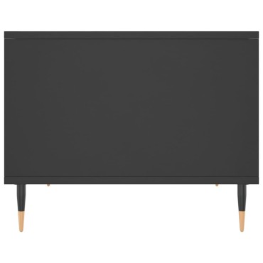 vidaXL Τραπεζάκι Σαλονιού Μαύρο 60x50x40cm από Επεξεργασμένο Ξύλο 1 τεμ.