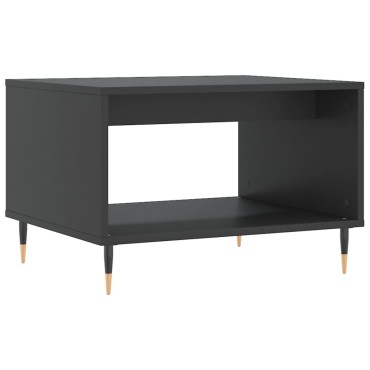 vidaXL Τραπεζάκι Σαλονιού Μαύρο 60x50x40cm από Επεξεργασμένο Ξύλο 1 τεμ.