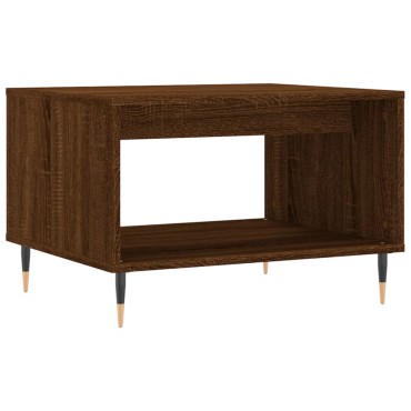 vidaXL Τραπεζάκι Σαλονιού Καφέ Δρυς 60x50x40cm από Επεξεργ. Ξύλο 1 τεμ.