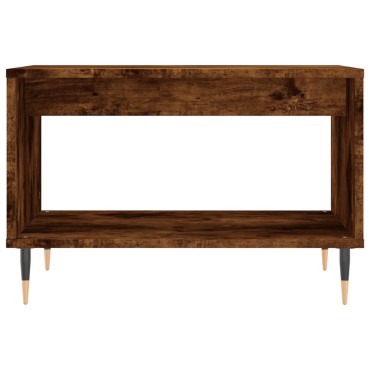 vidaXL Τραπεζάκι Σαλονιού Καφέ Δρυς 60x50x40cm από Επεξεργ. Ξύλο 1 τεμ.