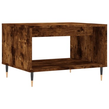 vidaXL Τραπεζάκι Σαλονιού Καφέ Δρυς 60x50x40cm από Επεξεργ. Ξύλο 1 τεμ.