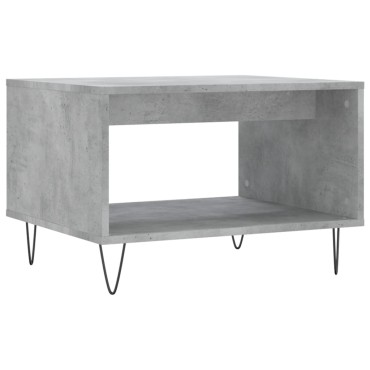 vidaXL Τραπεζάκι Σαλονιού Γκρι Σκυρ. 60x50x40cm από Επεξεργ. Ξύλο 1 τεμ.