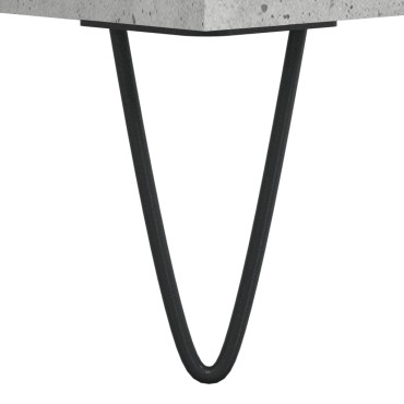 vidaXL Τραπεζάκι Σαλονιού Γκρι Σκυρ. 60x50x40cm από Επεξεργ. Ξύλο 1 τεμ.