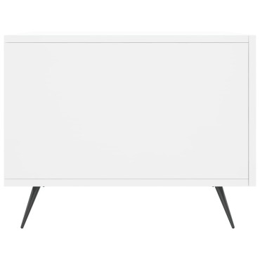 vidaXL Τραπεζάκι Σαλονιού Λευκό 50x50x40cm από Επεξεργ. Ξύλο 1 τεμ.