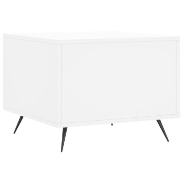 vidaXL Τραπεζάκι Σαλονιού Λευκό 50x50x40cm από Επεξεργ. Ξύλο 1 τεμ.