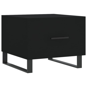 vidaXL Τραπεζάκι Σαλονιού Μαύρο 50x50x40cm από Επεξεργασμένο Ξύλο 1 τεμ.