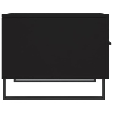 vidaXL Τραπεζάκι Σαλονιού Μαύρο 50x50x40cm από Επεξεργασμένο Ξύλο 1 τεμ.