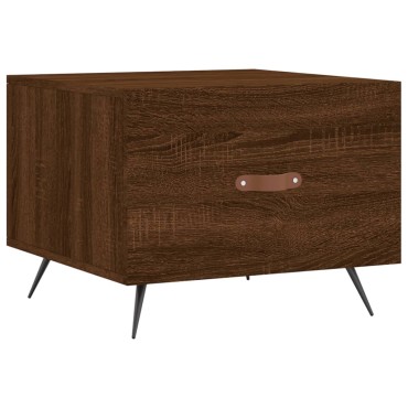 vidaXL Τραπεζάκι Σαλονιού Καφέ Δρυς 50x50x40cm Επεξεργασμένο Ξύλο 1 τεμ.