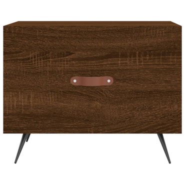 vidaXL Τραπεζάκι Σαλονιού Καφέ Δρυς 50x50x40cm Επεξεργασμένο Ξύλο 1 τεμ.