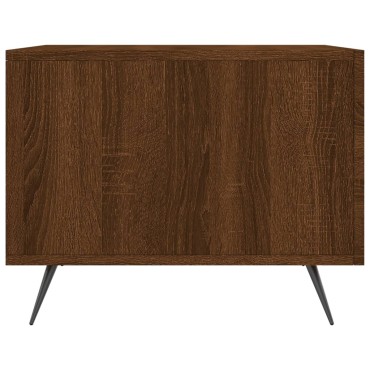 vidaXL Τραπεζάκι Σαλονιού Καφέ Δρυς 50x50x40cm Επεξεργασμένο Ξύλο 1 τεμ.