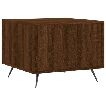 vidaXL Τραπεζάκι Σαλονιού Καφέ Δρυς 50x50x40cm Επεξεργασμένο Ξύλο 1 τεμ.