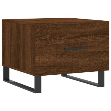 vidaXL Τραπεζάκι Σαλονιού Καφέ Δρυς 50x50x40cm Επεξεργασμένο Ξύλο 1 τεμ.