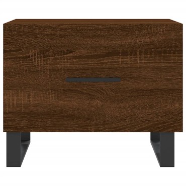 vidaXL Τραπεζάκι Σαλονιού Καφέ Δρυς 50x50x40cm Επεξεργασμένο Ξύλο 1 τεμ.