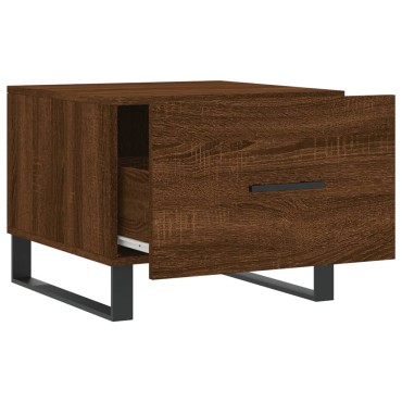 vidaXL Τραπεζάκι Σαλονιού Καφέ Δρυς 50x50x40cm Επεξεργασμένο Ξύλο 1 τεμ.