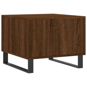 vidaXL Τραπεζάκι Σαλονιού Καφέ Δρυς 50x50x40cm Επεξεργασμένο Ξύλο 1 τεμ.