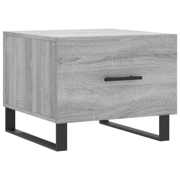 vidaXL Τραπεζάκι Σαλονιού Γκρι Sonoma 50x50x40cm Επεξεργασμένο Ξύλο 1 τεμ.