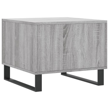 vidaXL Τραπεζάκι Σαλονιού Γκρι Sonoma 50x50x40cm Επεξεργασμένο Ξύλο 1 τεμ.