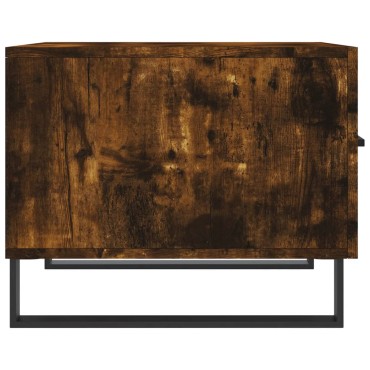 vidaXL Τραπεζάκι Σαλονιού Καπνιστή Δρυς 50x50x40cm Επεξεργασμ. Ξύλο 1 τεμ.