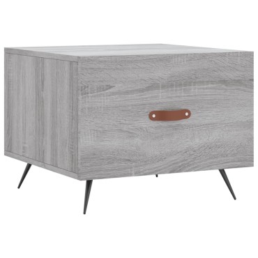 vidaXL Τραπεζάκι Σαλονιού Γκρι Sonoma 50x50x40cm Επεξεργασμένο Ξύλο 1 τεμ.