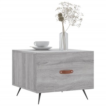 vidaXL Τραπεζάκι Σαλονιού Γκρι Sonoma 50x50x40cm Επεξεργασμένο Ξύλο 1 τεμ.