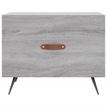 vidaXL Τραπεζάκι Σαλονιού Γκρι Sonoma 50x50x40cm Επεξεργασμένο Ξύλο 1 τεμ.